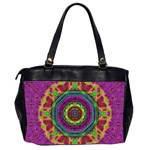 Mandala In Heavy Metal Lace And Forks Office Handbags (2 Sides)  Back