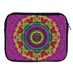 Mandala In Heavy Metal Lace And Forks Apple iPad 2/3/4 Zipper Cases Front