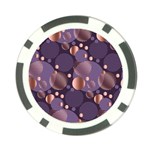 Random polka dots, fun, colorful, pattern,xmas,happy,joy,modern,trendy,beautiful,pink,purple,metallic,glam, Poker Chip Card Guard Back