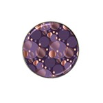 Random polka dots, fun, colorful, pattern,xmas,happy,joy,modern,trendy,beautiful,pink,purple,metallic,glam, Hat Clip Ball Marker (4 pack) Front