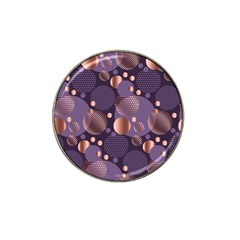 Random Polka Dots, Fun, Colorful, Pattern,xmas,happy,joy,modern,trendy,beautiful,pink,purple,metallic,glam, Hat Clip Ball Marker (10 Pack) by NouveauDesign