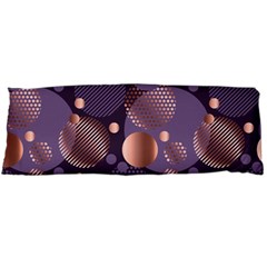 Random Polka Dots, Fun, Colorful, Pattern,xmas,happy,joy,modern,trendy,beautiful,pink,purple,metallic,glam, Body Pillow Case (dakimakura) by NouveauDesign