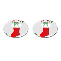 Christmas Stocking Cufflinks (oval) by christmastore