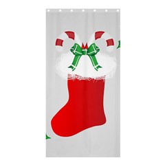 Christmas Stocking Shower Curtain 36  X 72  (stall) 