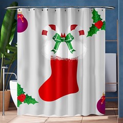 Christmas Stocking Shower Curtain 60  X 72  (medium) 