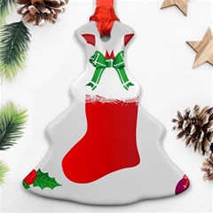 Christmas Stocking Christmas Tree Ornament (two Sides) by christmastore