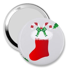 Christmas Stocking 3  Handbag Mirrors by christmastore