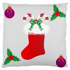 Christmas Stocking Standard Flano Cushion Case (one Side) by christmastore