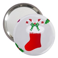 Christmas Stocking 3  Handbag Mirrors by christmastore