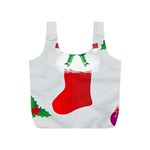 Christmas Stocking Full Print Recycle Bags (S)  Front