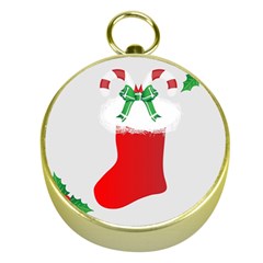 Christmas Stocking Gold Compasses by christmastore