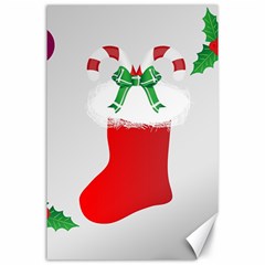 Christmas Stocking Canvas 24  X 36  by christmastore