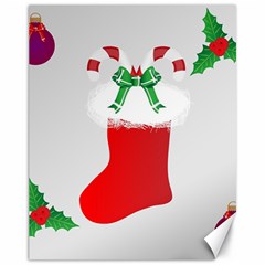 Christmas Stocking Canvas 11  X 14   by christmastore