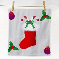 Christmas Stocking Face Towel by christmastore