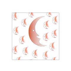 Moon Moonface Pattern Outlines Satin Bandana Scarf by Celenk