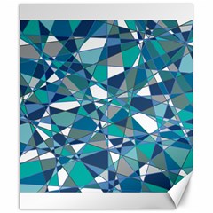 Abstract Background Blue Teal Canvas 20  X 24   by Celenk