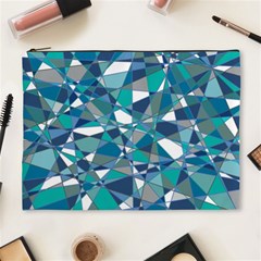 Abstract Background Blue Teal Cosmetic Bag (xl) by Celenk