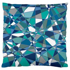 Abstract Background Blue Teal Large Cushion Case (two Sides) by Celenk