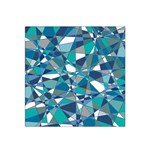 Abstract Background Blue Teal Satin Bandana Scarf Front