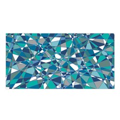 Abstract Background Blue Teal Satin Shawl by Celenk