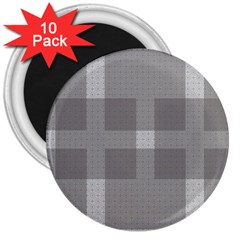 Gray Designs Transparency Square 3  Magnets (10 Pack)  by Celenk