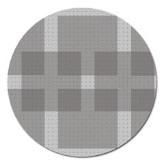 Gray Designs Transparency Square Magnet 5  (round) by Celenk