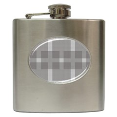 Gray Designs Transparency Square Hip Flask (6 Oz) by Celenk