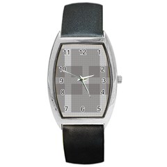 Gray Designs Transparency Square Barrel Style Metal Watch by Celenk