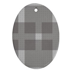 Gray Designs Transparency Square Oval Ornament (two Sides) by Celenk