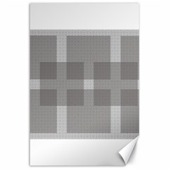 Gray Designs Transparency Square Canvas 24  X 36  by Celenk