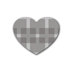 Gray Designs Transparency Square Rubber Coaster (heart)  by Celenk