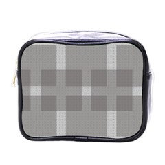 Gray Designs Transparency Square Mini Toiletries Bags by Celenk