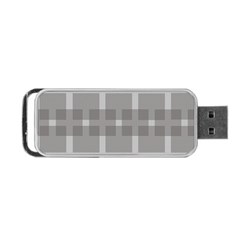 Gray Designs Transparency Square Portable Usb Flash (one Side) by Celenk