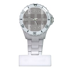 Gray Designs Transparency Square Plastic Nurses Watch by Celenk