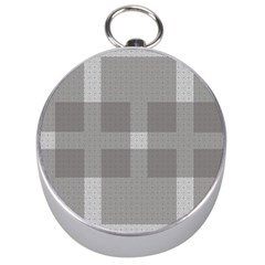 Gray Designs Transparency Square Silver Compasses by Celenk