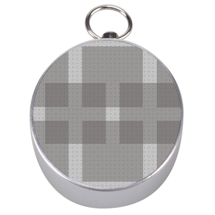 Gray Designs Transparency Square Silver Compasses