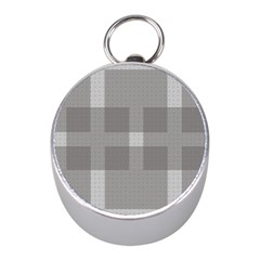 Gray Designs Transparency Square Mini Silver Compasses by Celenk