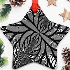 Fractal Symmetry Pattern Network Ornament (Star)