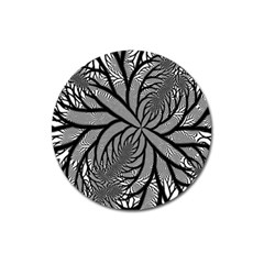 Fractal Symmetry Pattern Network Magnet 3  (Round)