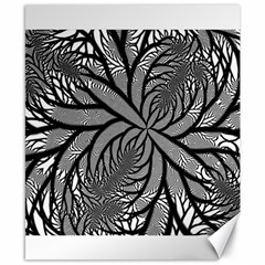 Fractal Symmetry Pattern Network Canvas 8  x 10 