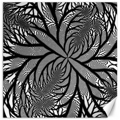 Fractal Symmetry Pattern Network Canvas 12  x 12  