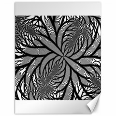 Fractal Symmetry Pattern Network Canvas 12  x 16  