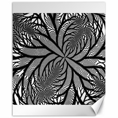 Fractal Symmetry Pattern Network Canvas 16  x 20  