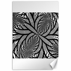 Fractal Symmetry Pattern Network Canvas 24  x 36 