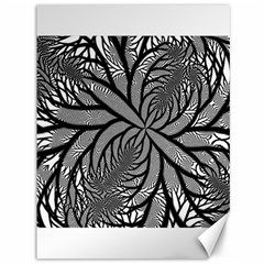 Fractal Symmetry Pattern Network Canvas 36  x 48  