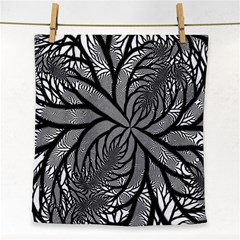 Fractal Symmetry Pattern Network Face Towel