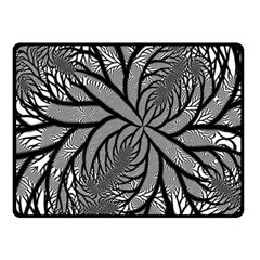 Fractal Symmetry Pattern Network Fleece Blanket (Small)