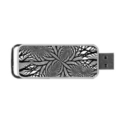 Fractal Symmetry Pattern Network Portable USB Flash (One Side)