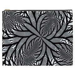 Fractal Symmetry Pattern Network Cosmetic Bag (XXXL) 