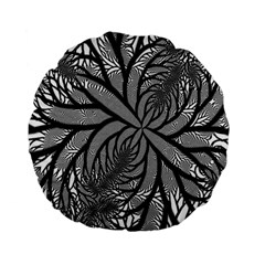 Fractal Symmetry Pattern Network Standard 15  Premium Flano Round Cushions